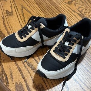 Dolce Vita Black and White Athletic Shoes